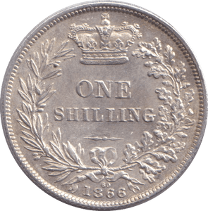 1866 SHILLING ( AUNC ) - SHILLING - Cambridgeshire Coins