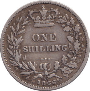 1866 SHILLING ( F ) - Shilling - Cambridgeshire Coins