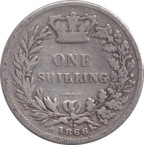 1866 SHILLING ( FAIR ) DIE 59 - SHILLING - Cambridgeshire Coins