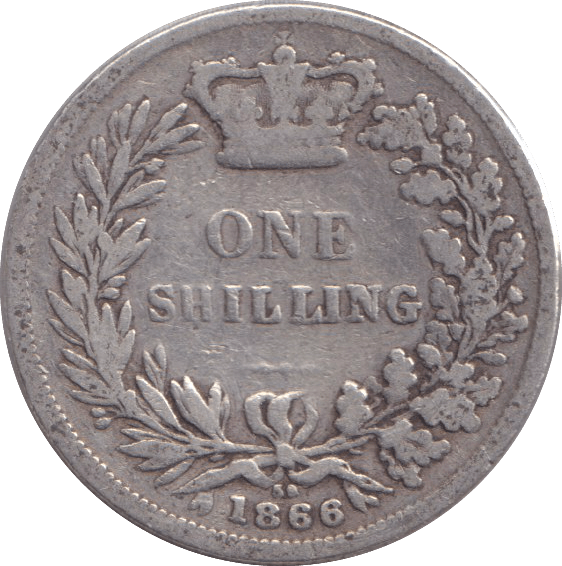 1866 SHILLING ( FAIR ) DIE 59 - SHILLING - Cambridgeshire Coins