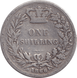 1866 SHILLING ( FAIR ) DIE 59 - SHILLING - Cambridgeshire Coins
