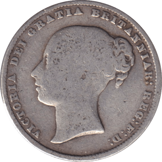 1866 SHILLING ( FAIR ) DIE 59 - SHILLING - Cambridgeshire Coins