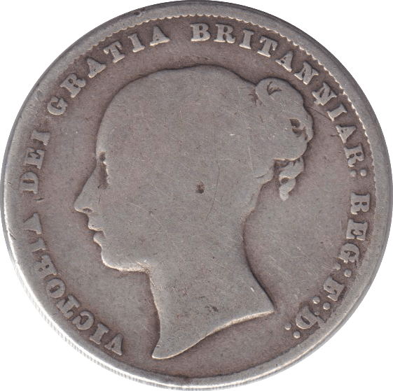 1866 SHILLING ( FAIR ) - SHILLING - Cambridgeshire Coins
