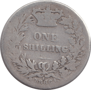1866 SHILLING ( FAIR ) - SHILLING - Cambridgeshire Coins
