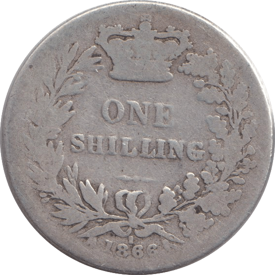 1866 SHILLING ( FAIR ) - SHILLING - Cambridgeshire Coins