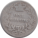 1866 SHILLING ( FAIR ) - SHILLING - Cambridgeshire Coins