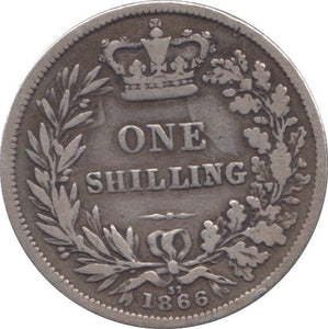 1866 SHILLING ( FINE ) - SHILLING - Cambridgeshire Coins