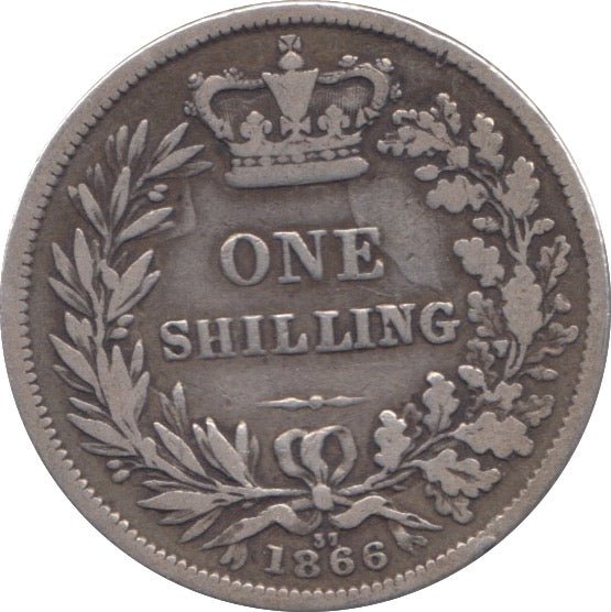 1866 SHILLING ( FINE ) - SHILLING - Cambridgeshire Coins