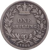 1866 SHILLING ( FINE ) - Shilling - Cambridgeshire Coins