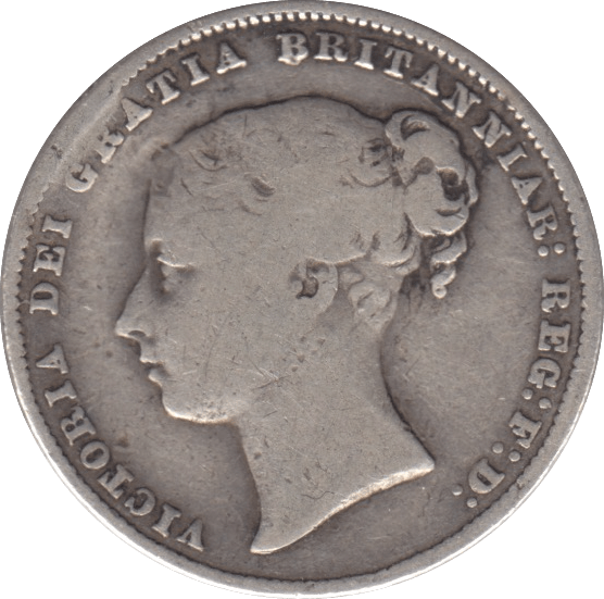 1866 SHILLING ( NF ) DIE 27 - SHILLING - Cambridgeshire Coins