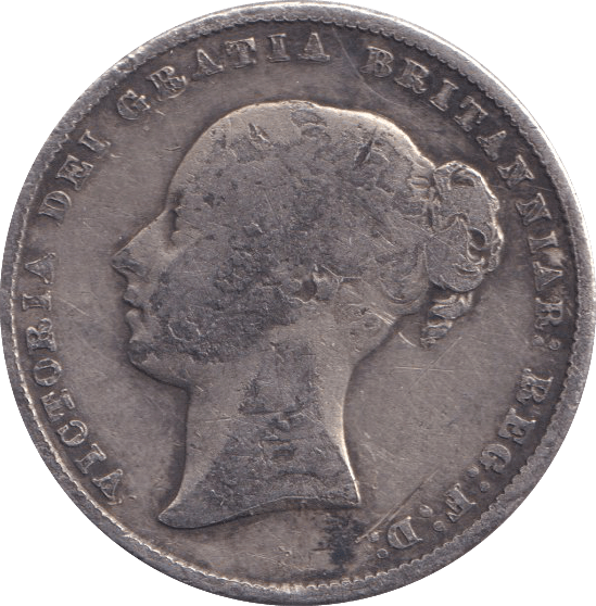 1866 SHILLING (NF) DIE 42 - SHILLING - Cambridgeshire Coins