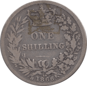 1866 SHILLING ( NF ) DIE 59 - Shilling - Cambridgeshire Coins