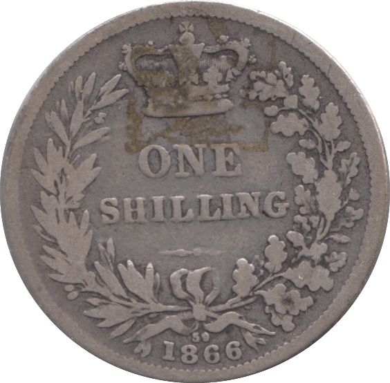 1866 SHILLING ( NF ) DIE 59 - Shilling - Cambridgeshire Coins