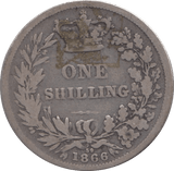 1866 SHILLING ( NF ) DIE 59 - Shilling - Cambridgeshire Coins