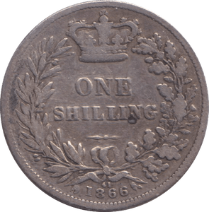1866 SHILLING ( NF ) - SHILLING - Cambridgeshire Coins