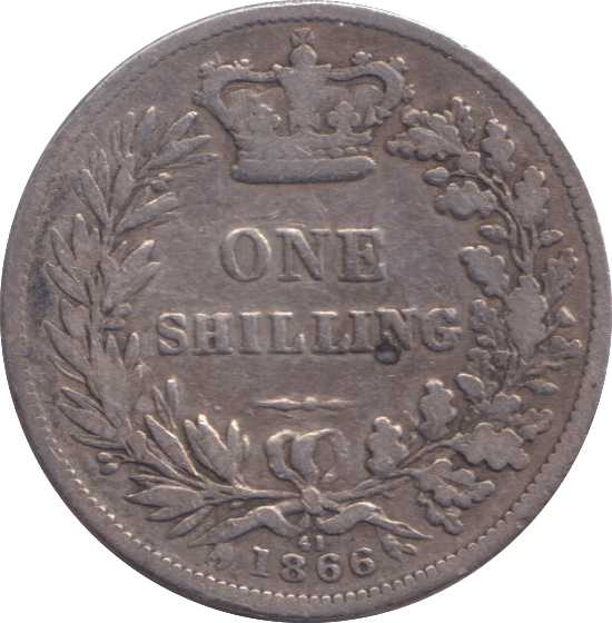 1866 SHILLING ( NF ) - SHILLING - Cambridgeshire Coins