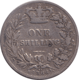1866 SHILLING ( NF ) - SHILLING - Cambridgeshire Coins