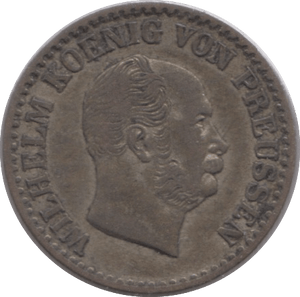 1866 SILVER ONE GROSCHEN PRUSSIA - SILVER WORLD COINS - Cambridgeshire Coins