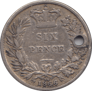 1866 SIXPENCE F82 ( FINE ) - SIXPENCE - Cambridgeshire Coins