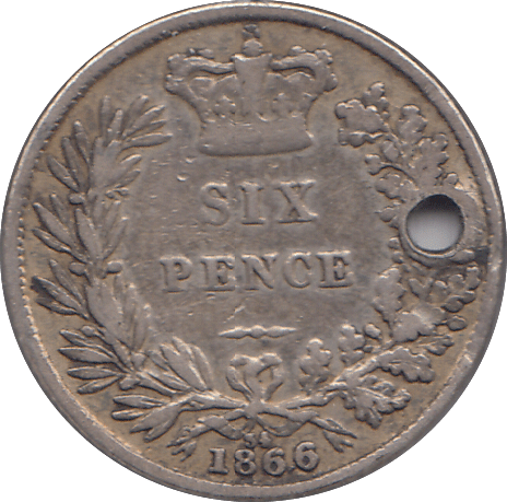 1866 SIXPENCE F82 ( FINE ) - SIXPENCE - Cambridgeshire Coins