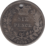 1866 SIXPENCE ( FAIR ) - SIXPENCE - Cambridgeshire Coins
