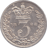 1866 THREEPENCE ( AUNC ) - THREEPENCE - Cambridgeshire Coins