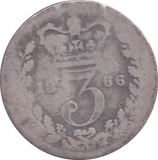 1866 THREEPENCE ( FAIR ) - THREEPENCE - Cambridgeshire Coins