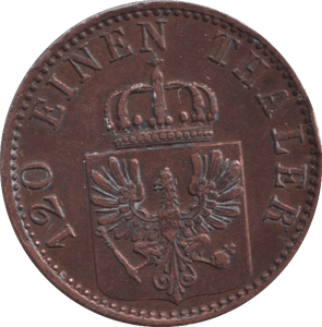 1867 3 PFENNIG PRUSSIA - WORLD COINS - Cambridgeshire Coins