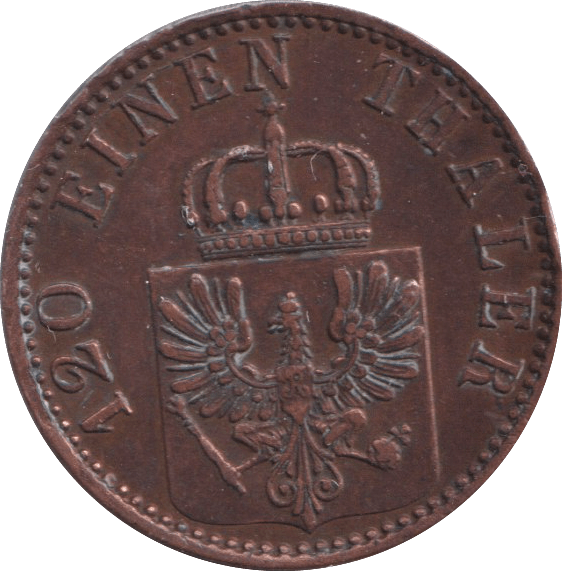 1867 3 PFENNIG PRUSSIA - WORLD COINS - Cambridgeshire Coins