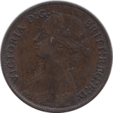 1867 FARTHING ( FINE ) - Farthing - Cambridgeshire Coins