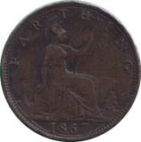 1867 FARTHING ( GF ) - FARTHING - Cambridgeshire Coins