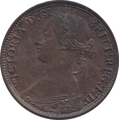 1867 FARTHING ( UNC ) - FARTHING - Cambridgeshire Coins