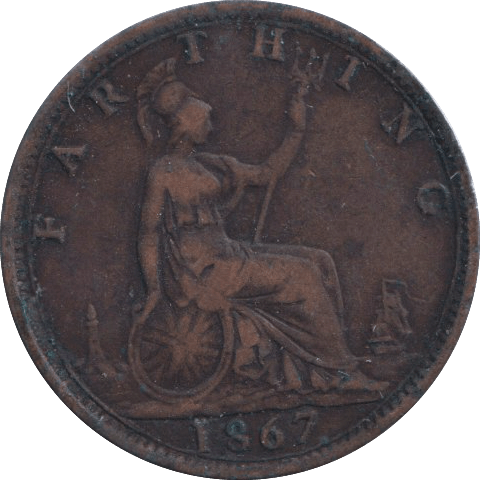 1867 FARTHING ( VF ) - FARTHING - Cambridgeshire Coins