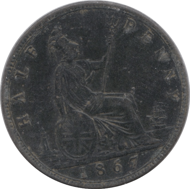1867 HALFPENNY ( EF ) - Halfpenny - Cambridgeshire Coins