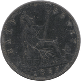 1867 HALFPENNY ( EF ) - Halfpenny - Cambridgeshire Coins