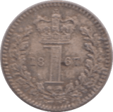 1867 MAUNDY ONE PENNY ( UNC ) - MAUNDY ONE PENNY - Cambridgeshire Coins