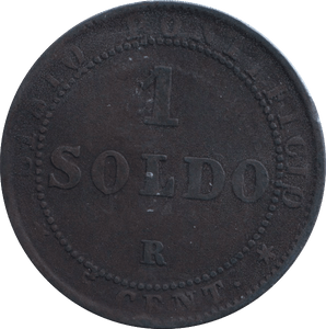 1867 ONE SOLDO VATICAN - WORLD COINS - Cambridgeshire Coins