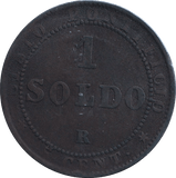 1867 ONE SOLDO VATICAN - WORLD COINS - Cambridgeshire Coins