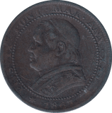 1867 ONE SOLDO VATICAN - WORLD COINS - Cambridgeshire Coins