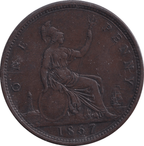 1867 PENNY ( AUNC ) - PENNY - Cambridgeshire Coins