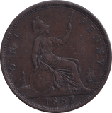 1867 PENNY ( AUNC ) - PENNY - Cambridgeshire Coins