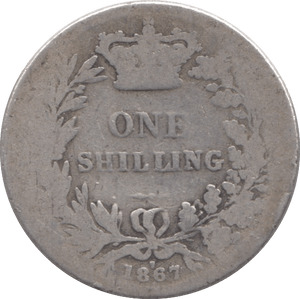 1867 SHILLING ( FAIR ) DIE 7 - Shilling - Cambridgeshire Coins