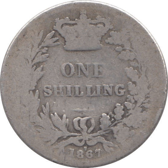 1867 SHILLING ( FAIR ) DIE 7 - Shilling - Cambridgeshire Coins