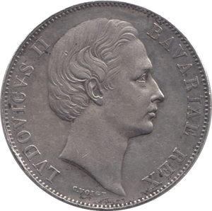 1867 SILVER THALER MADONNA AND CHILD BAVARIA - SILVER WORLD COINS - Cambridgeshire Coins