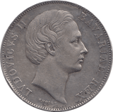 1867 SILVER THALER MADONNA AND CHILD BAVARIA - SILVER WORLD COINS - Cambridgeshire Coins