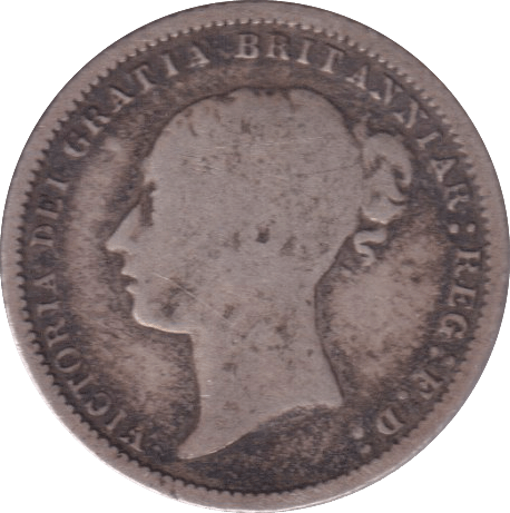 1867 SIXPENCE ( FINE ) - SIXPENCE - Cambridgeshire Coins