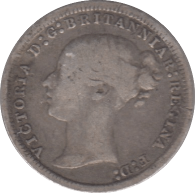 1867 THREEPENCE ( NF ) - THREEPENCE - Cambridgeshire Coins