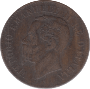 1867 TWO CENTESIMI ITALY - WORLD COINS - Cambridgeshire Coins