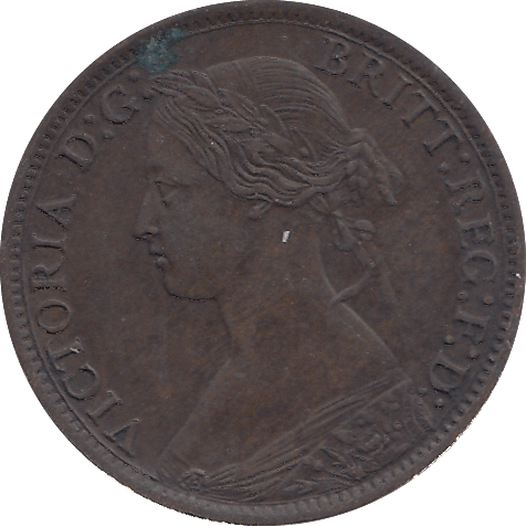 1868 FARTHING ( GVF ) - FARTHING - Cambridgeshire Coins