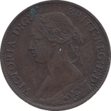 1868 FARTHING ( GVF ) - FARTHING - Cambridgeshire Coins